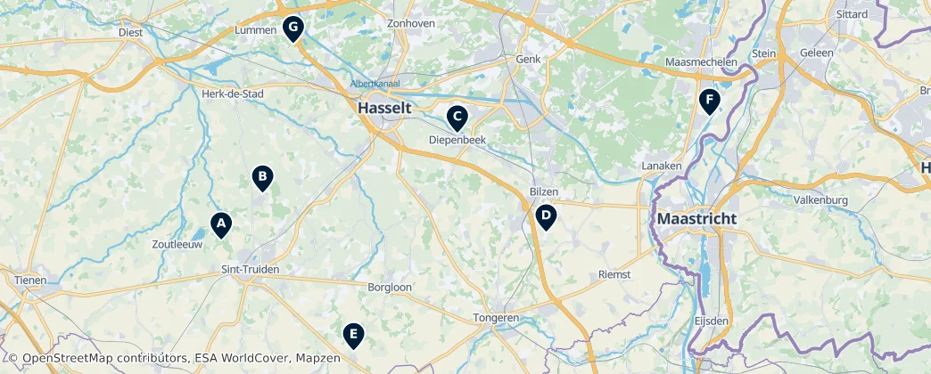Map of Limburg