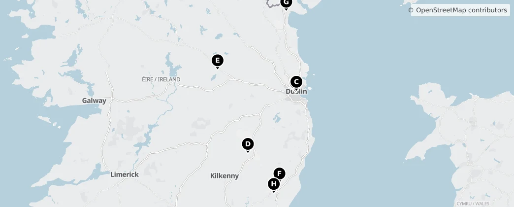 Map of Leinster