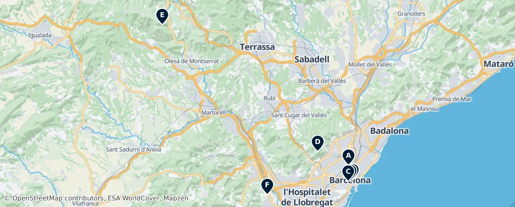 Map of Barcelona