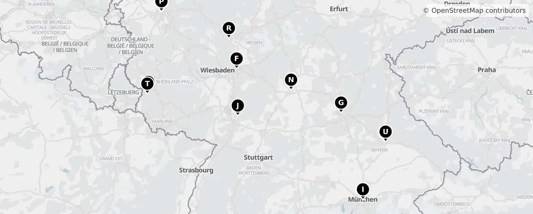 Map of Duitsland