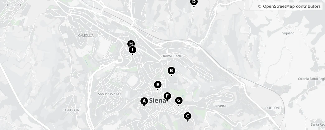 Map of Siena