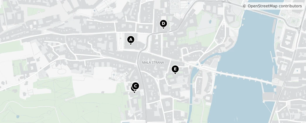 Map of Malá Strana