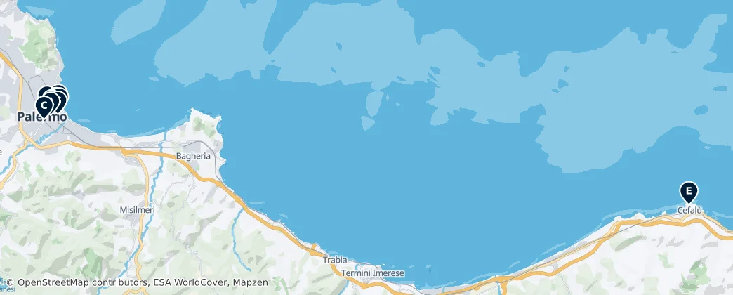 Map of Palermo