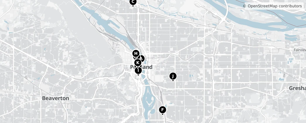 Map of Portland