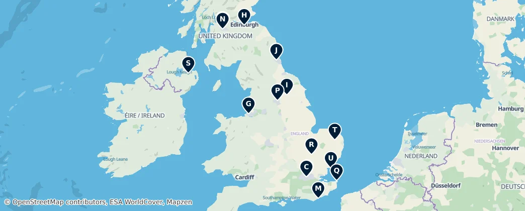 Map of Verenigd Koninkrijk