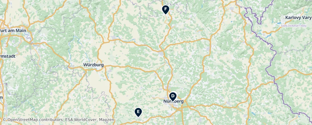 Map of Beieren