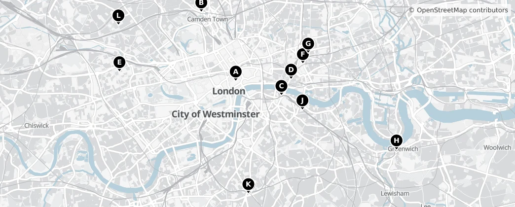 Map of Londen