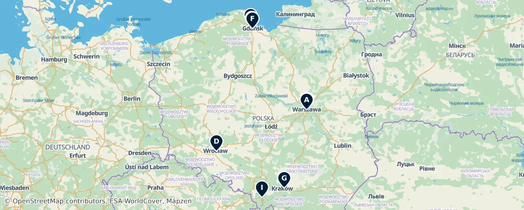Map of Polen