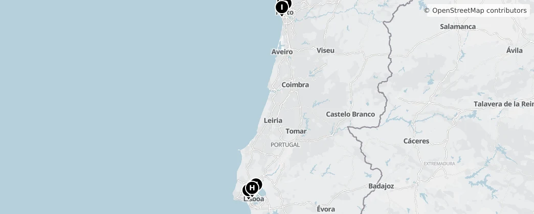 Map of Portugal