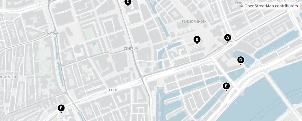 Map of Rotterdam