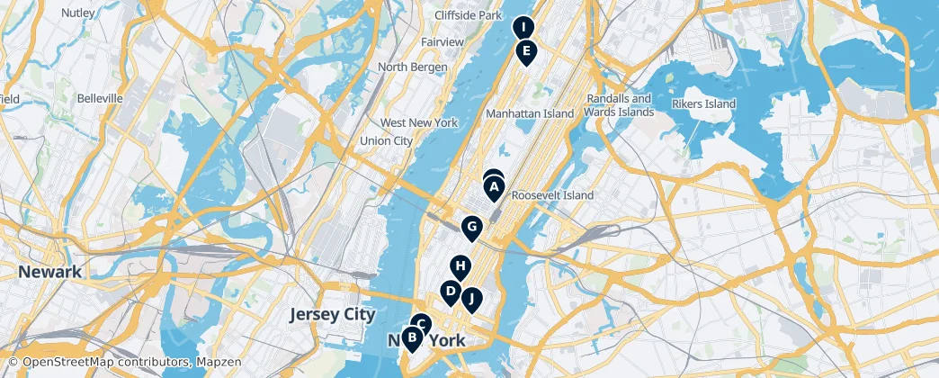 Map of Manhattan