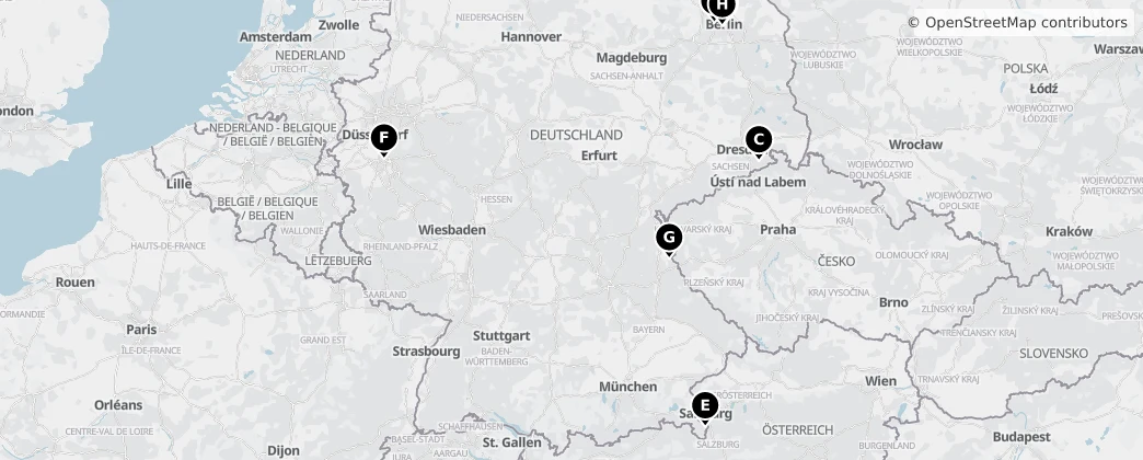 Map of Duitsland