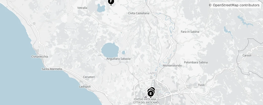 Map of Lazio