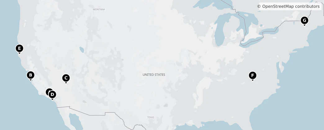 Map of Noord-Amerika