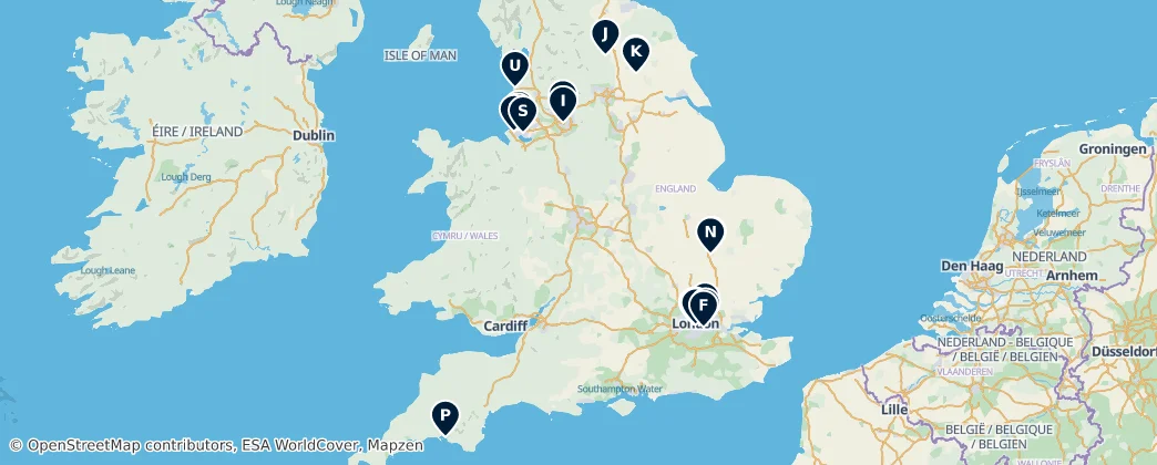 Map of England