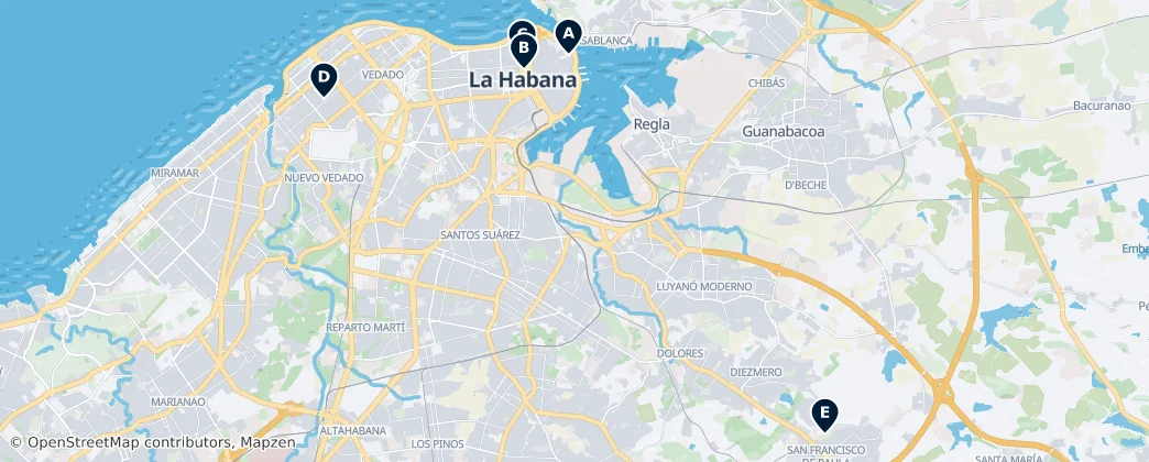 Map of Havana