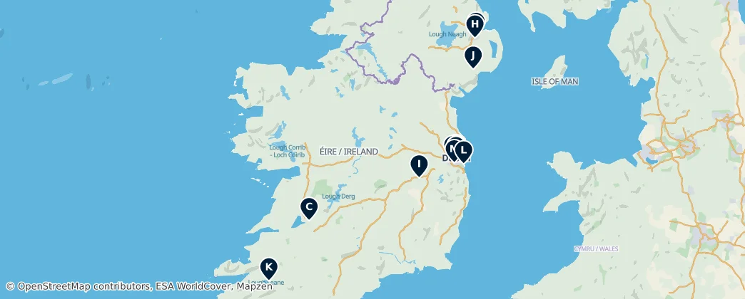 Map of Ireland