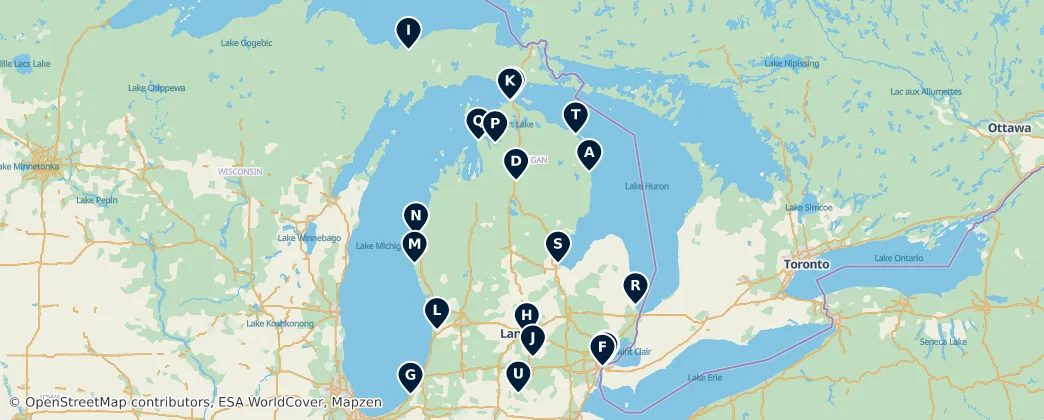 Map of Michigan