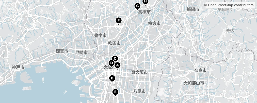 Map of Osaka
