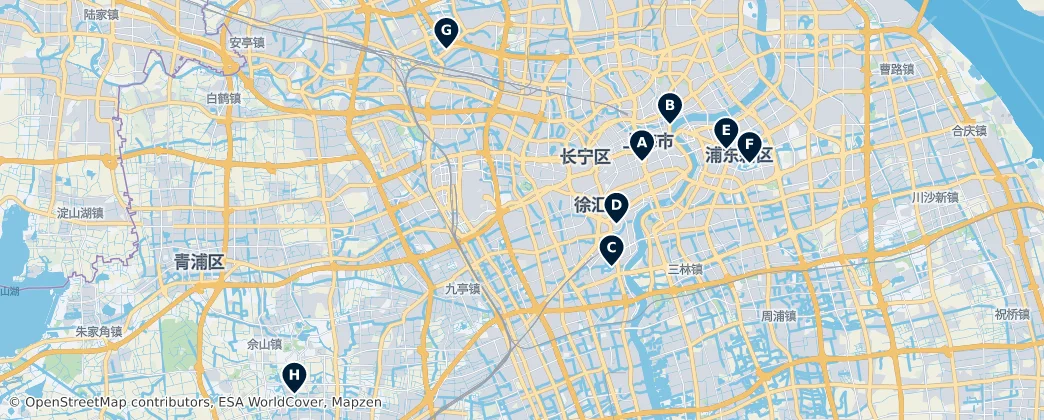 Map of Shanghai