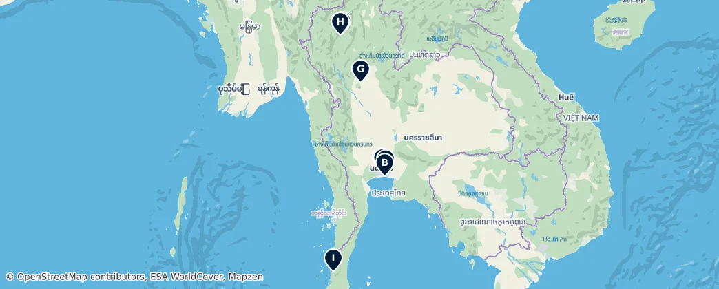 Map of Thailand