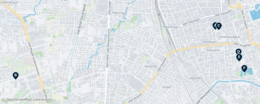 Map of Tjirebon