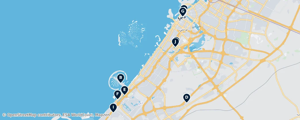 Map of Dubai