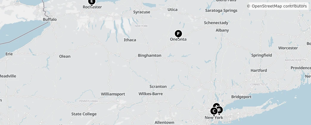 Map of New York
