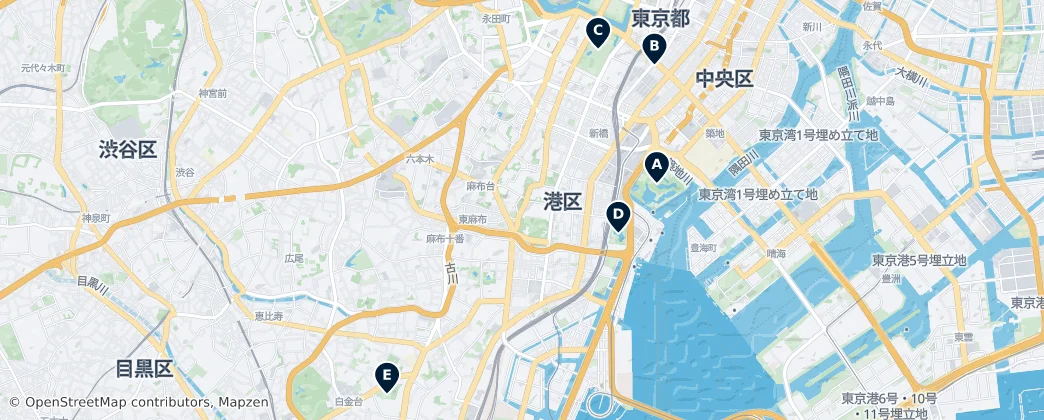 Map of Minato