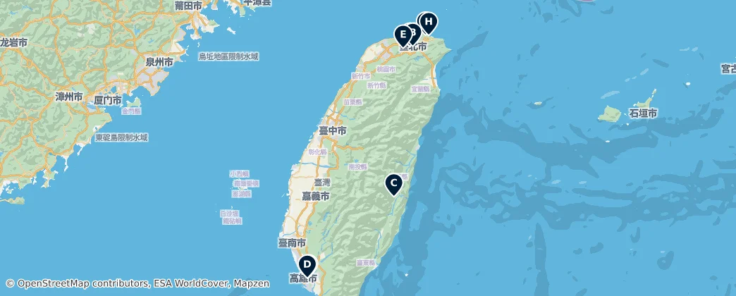 Map of Taiwan