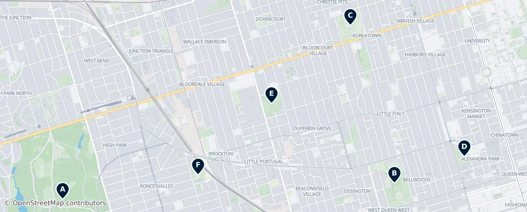 Map of Toronto