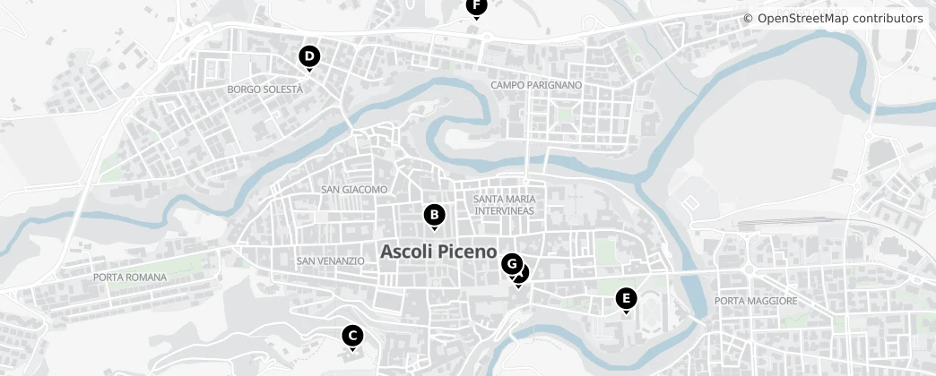 Map of Ascoli Piceno