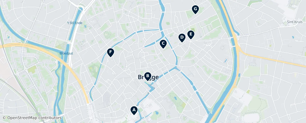 Map of Brugge