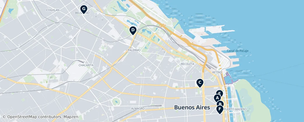 Map of Buenos Aires