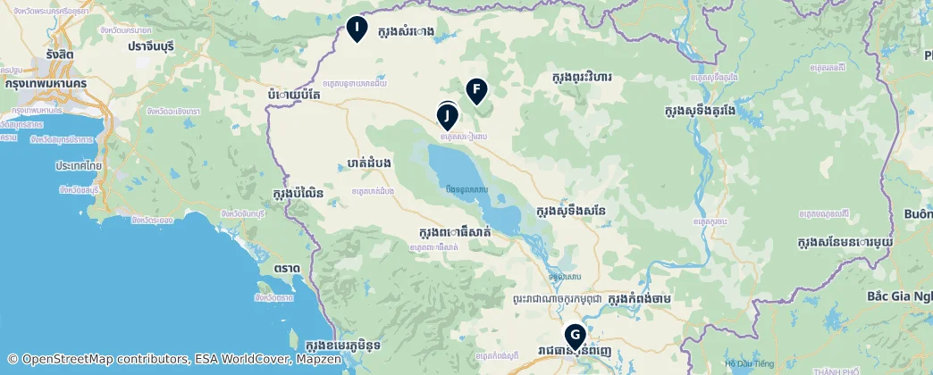 Map of Cambodja