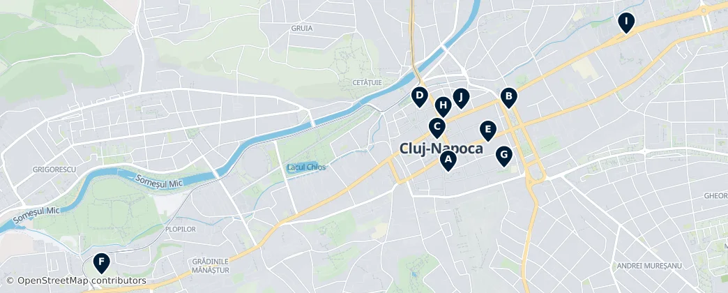 Map of Cluj-Napoca