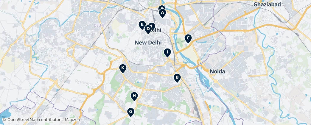 Map of Delhi