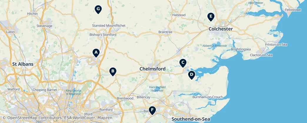Map of Essex