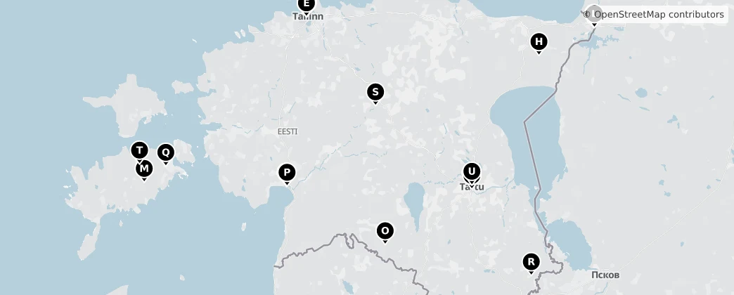 Map of Estland