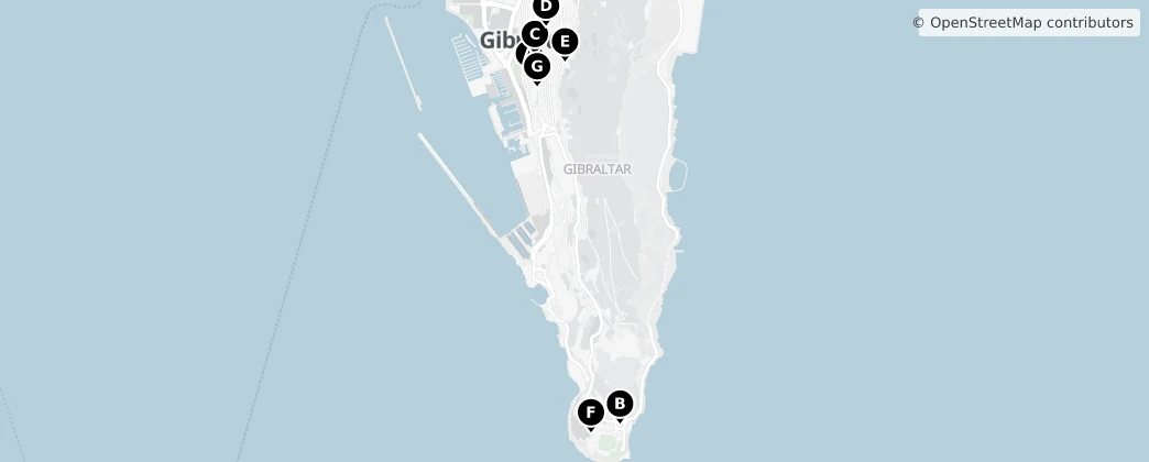 Map of Gibraltar