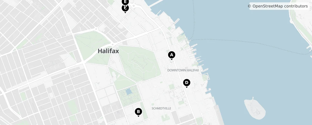Map of Halifax