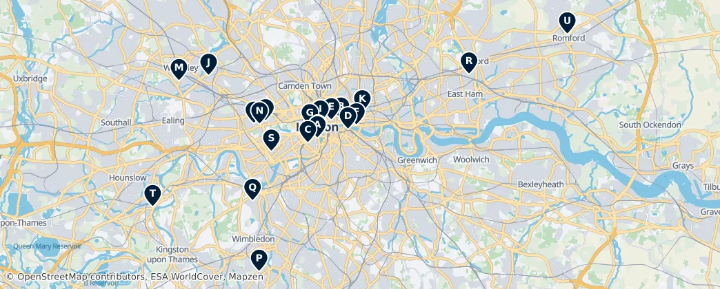 Map of Londen
