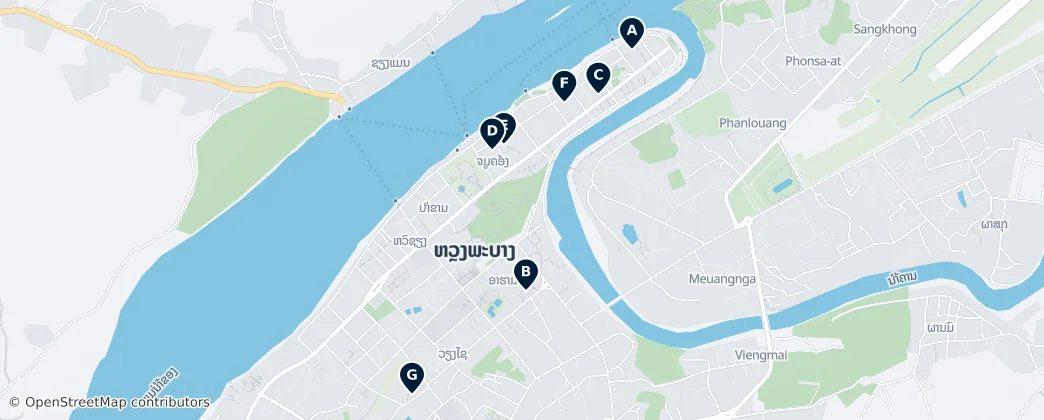 Map of Luang Prabang