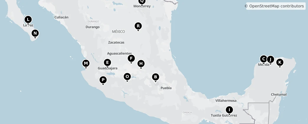 Map of Mexico
