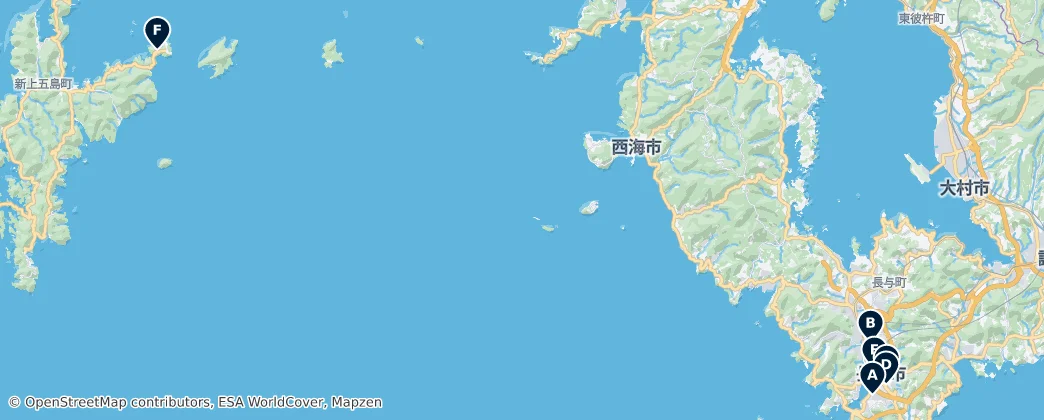 Map of Nagasaki