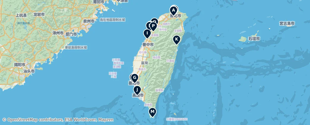 Map of Taiwan