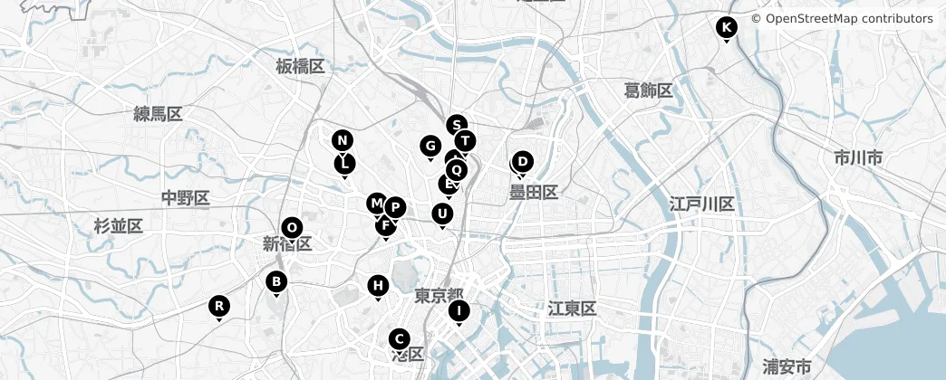 Map of Tokio