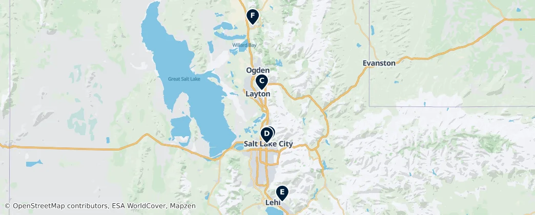 Map of Utah