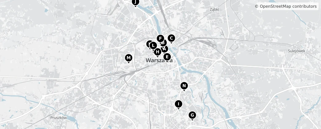 Map of Warschau
