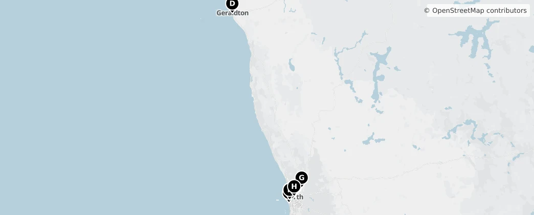 Map of West-Australië